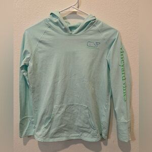 Vineyard Vines Kids Seafoam Green Hoodie Tee